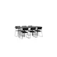 Spisegruppe furniture/fashion Stone med 6 Kenth Stoler