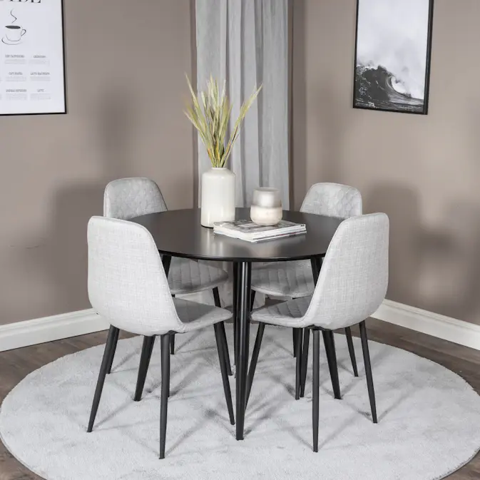 Spisegruppe Venture Home Plaza med 4stk Polar Stoler