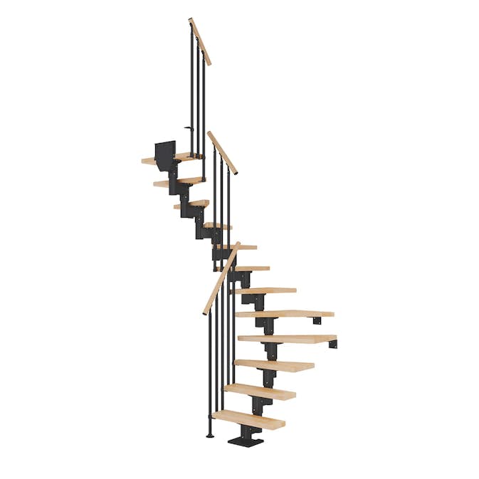 Plassbesparende Trapp Dolle Dublin Bøk 1/2-Sving Classic III