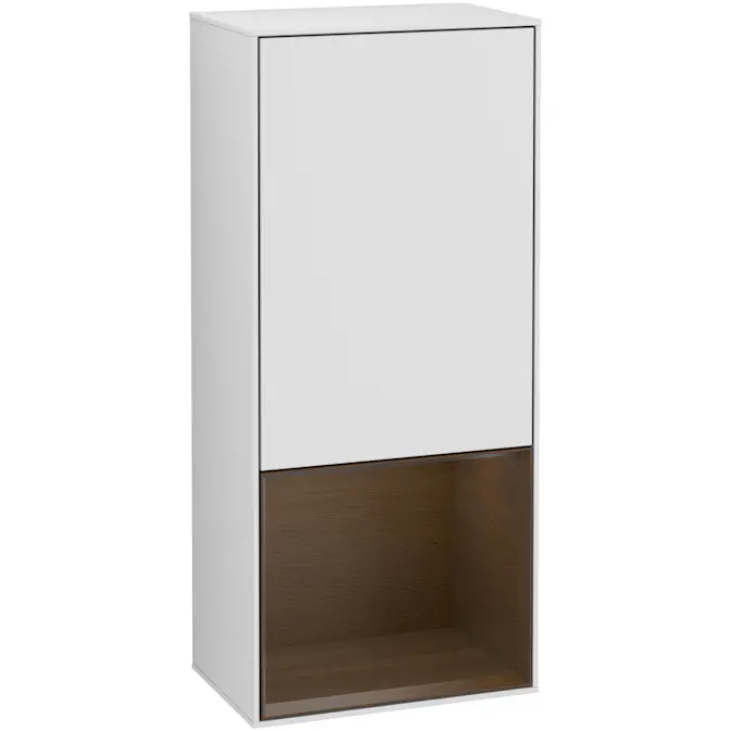 Väggskåp Villeroy & Boch Finion med 1 Dörr och Öppen Hylla Nere 418 mm