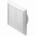 Ventilrist Malmbergs Firkantet 100 mm Hvit