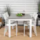 Spisegruppe Venture Home Aleyna 152/210 med 4 Siri Lenestoler