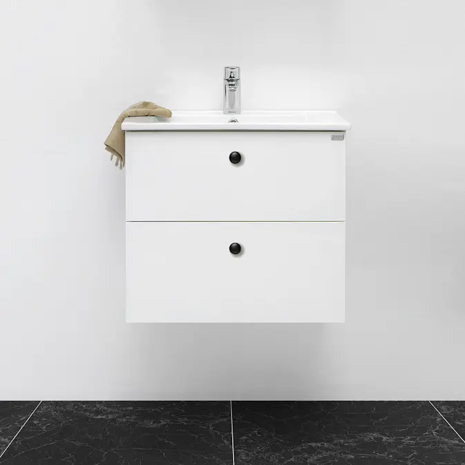 Tvättställsskåp 4AQUA Slim H Med 2 Lådor