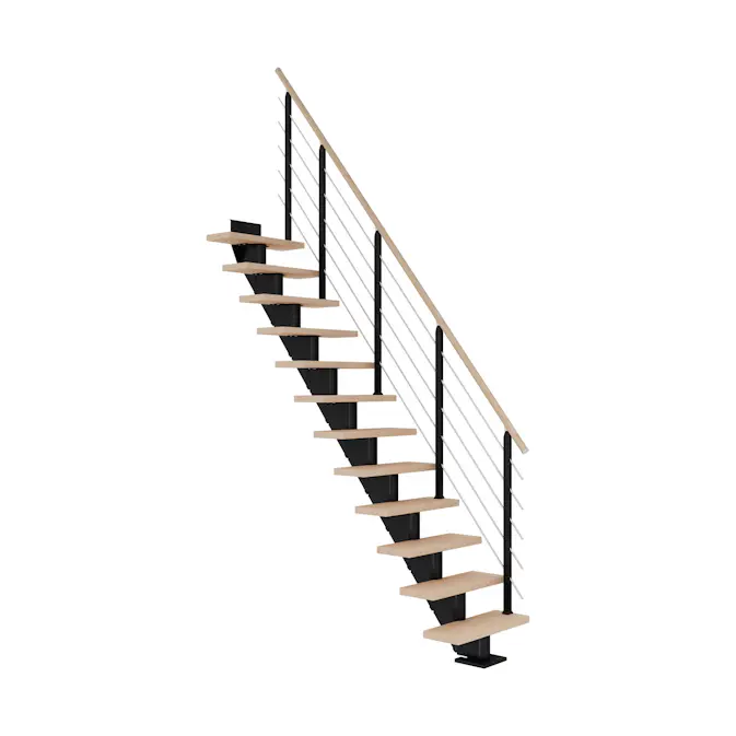 Plassbesparende Trapp Dolle Frankfurt Eik Hvitoljet Rett Design