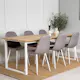 Spisegruppe Venture Home Cirebon med 6stk Polar Stoler