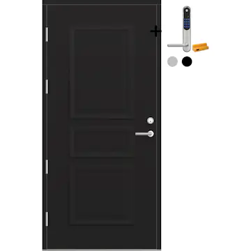 Ytterdør Bygg1 Fjord 03 med Yale Doorman Classic Home