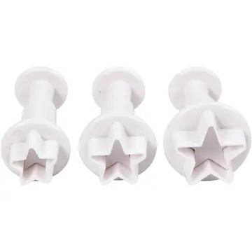 Utstikksformer Creativ Company Hvit Stjerne 3 stk/1 Pk