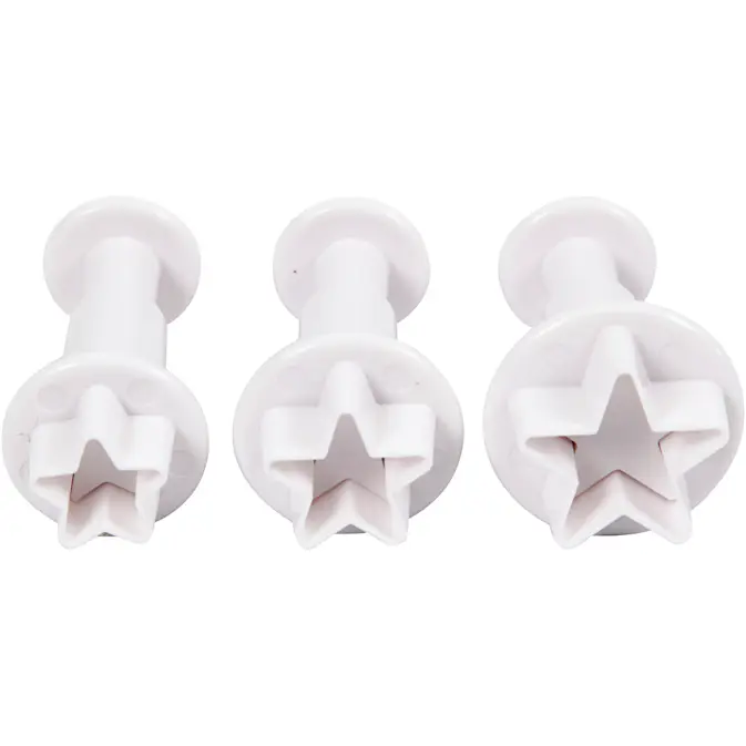 Utstikksformer Creativ Company Hvit Stjerne 3 stk/1 Pk