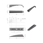 Trykk Åpne Beslag Design K-push Komplett med Magnet