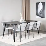 Spisegruppe Venture Home Dipp med 6 Vault Stoler