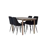 Spisegruppe Venture Home Andy med 4 Night Stoler