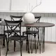 Spisegruppe furniture/fashion Stone med 4 Crosett Stoler