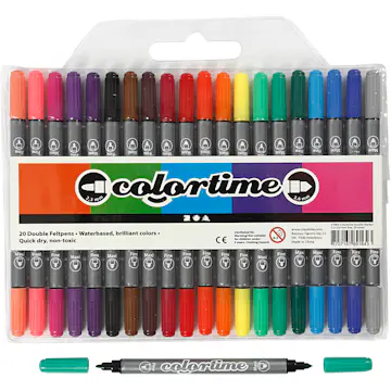 Dobbeltusj Creativ Company Colortime Strek 2,3+36 mm 1 Pk