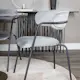 Spisegruppe Venture Home Estelle med 4 Aris Stoler Fløyel