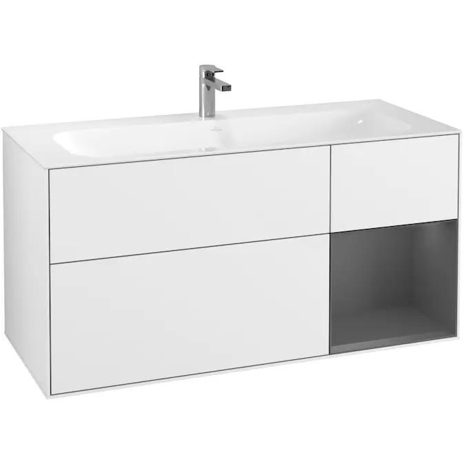 Tvättställsskåp Villeroy & Boch Finion med 3 Lådor och Hylla för Inbyggt Tvättställ