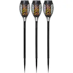 Solcelle Fakkel Star Trading Flame Mini Torch Kampanje 3-pk Skumring