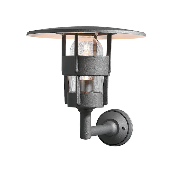 Vegglampe Gnosjö Konstsmide Freja Opp E27 Sort