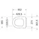 Toalettsits Duravit Me by Starck 002009 Mjukstängande