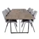 Spisegruppe Venture Home Peo med 6 Geneva Stoler