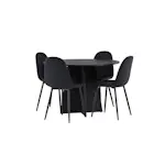 Spisegruppe Venture Home Bootcut Ø110 cm med 4 Polar Stoler