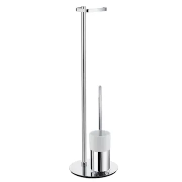 Toalettpapirholder Smedbo FK312P Krom/Hvit Porselen