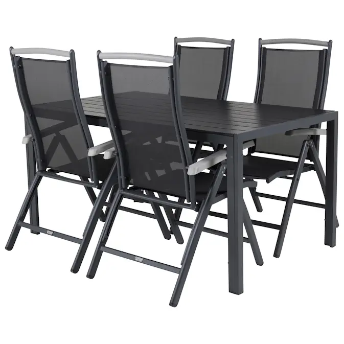 Spisegruppe Venture Home Bront 150 med 4 Aleyna Stoler