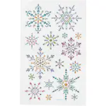Klistremerker Creativ Company Diamond Snøkrystaller