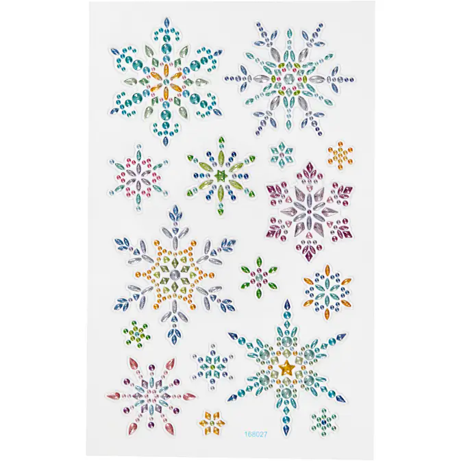 Klistremerker Creativ Company Diamond Snøkrystaller