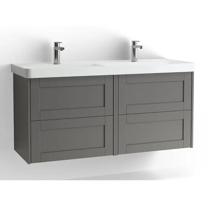 Tvättställsskåp Vedum Mezzo Frame 1200 Dubbel med 4 Lådor