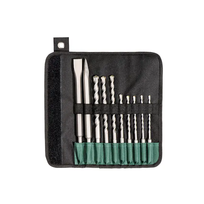 SDS-plus Metabo Bor/-Meiselsett i Mappe 10 deler