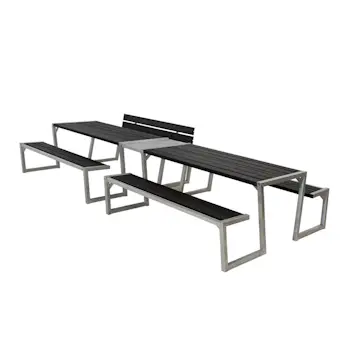 Benkbord PLUS Zigma Svart Dobbel