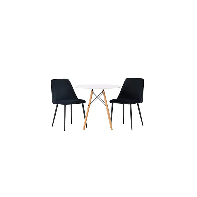 Spisegruppe Venture Home Danburi Ø60 cm med 2 stk Night Stoler