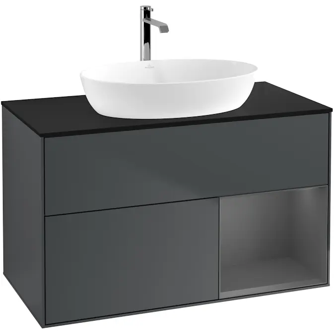 Tvättställsskåp Villeroy & Boch Finion med 2 Lådor Hylla och Bänkskiva för Fristående Tvättställ från Artis & Collaro