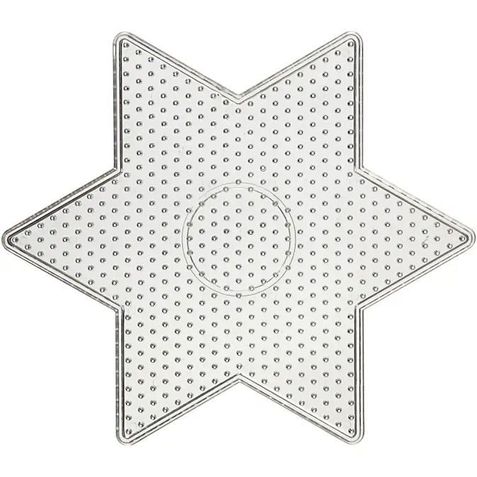 Perleplate Creativ Company Stjerne Str 15x15 cm 10 Stk/1 Pk