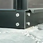 Stålsokkel Vitavia 8,3 kvm 60 mm Sort