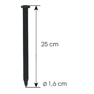 Bygningsbeslag Jabo GardenEdge Plast 1,6x25 cm