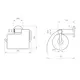 Toalettpapirholder Tapwell TA236 med Lokk