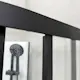 Dusjkabinett Bathlife Betrakta 80x80 Svart/Hvit