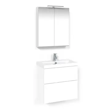 Möbelpaket Macro Design Charm Tvättställsskåp med Crown Spegelskåp