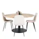 Spisegruppe Venture Home Cornelia med 4 Pobbie Stoler