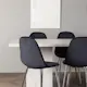 Spisegruppe Venture Home Olga med 6 Polar Fløyel Stoler