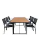 Spisegruppe Venture Home King med 6 Curz Stablebare Spisestoler
