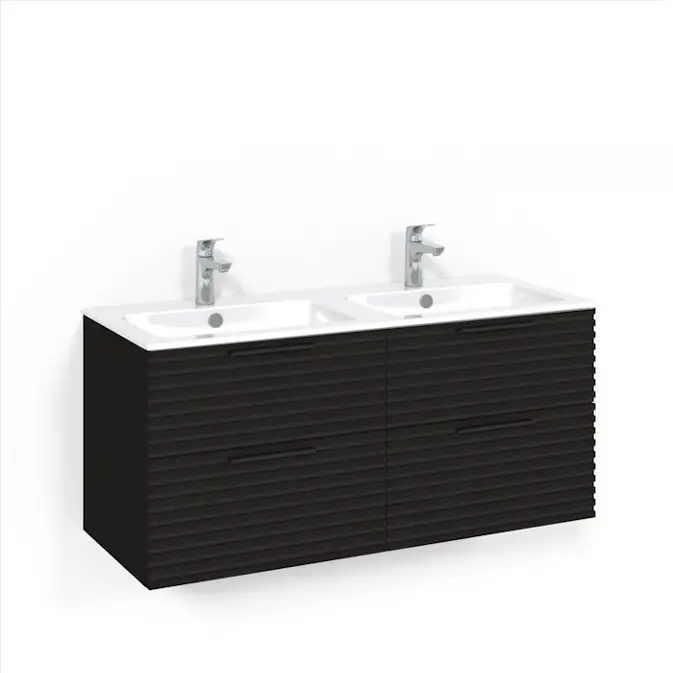 Tvättställsskåp Macro Design Crown Stripe med Dubbelt Tvättställ