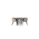 Spisegruppe furniture/fashion Stone med 6 Berit Stoler