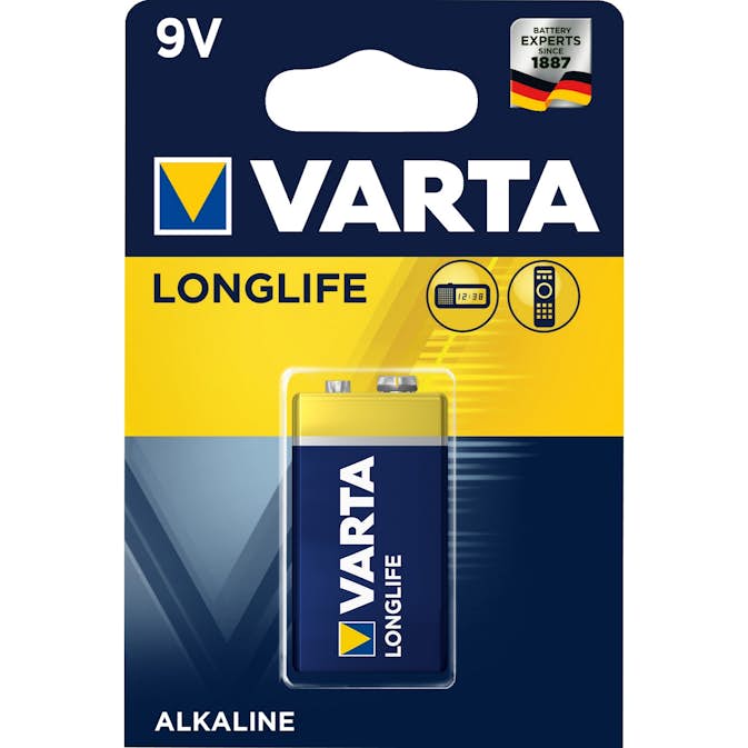 Batterier Varta Longlife 9 V 1-pk