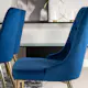 Spisegruppe Venture Home Dipp med 6 Velvet Deluxe Fløyel Stoler