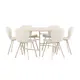 Spisegruppe Venture Home Copenhagen Ø140 cm med 6st Lilja Spisestoler