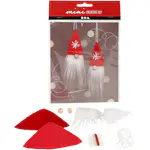 Materiellsett Creativ Company Mini DIY Kit med Hengende Nissefigurer 2 stk/1 sett