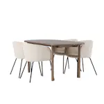 Spisegruppe Venture Home Andy med 4 Berit Stoler