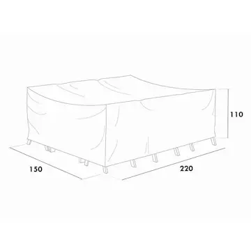Møbeltrekk Hillerstorp Spisegruppe 220X150X110 Cm